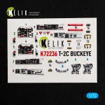 Kelik K72236 1/72 T-2c Buckeye - Interior 3d Decals For Wolfpack