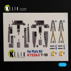 Kelik K72263 1/72 T-1b Interior 3d Decals For Platz