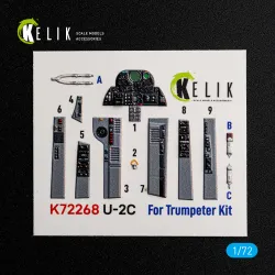 Kelik K72268 1/72 U-2c Dragon Lady Interior 3d Decals For Hobbyboss Kit