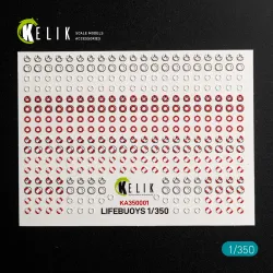 Kelik Ka350001 1/350 Lifebuoys 3d Decal For Models