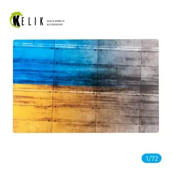 Kelik Ks72120 1/72 Concrete Plates With Ukrainian Flag Acrylic 3mm 280/180 Mm 170g