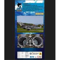 Katran 4868 1/48 Panavia Tornado Gr4/Gr4a Exhaust Nozzles Rb 199-4r Mk103 Closed For Revell/Eduard