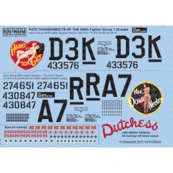 Kits World Kw132029 1/32 Decal P-47d Thunderbolts Bubbletop 368th Fighter Group