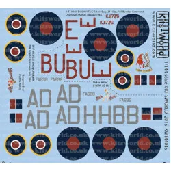 Kits World Kw144045 1/144 Decal For Boeing B-17s Mkiiis 214 251 Squadrons