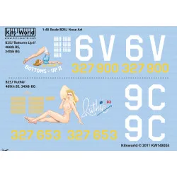 Kits World Kw148034 1/48 Decal For B25j Mitchell Corsica 340th Bg 486 Bs