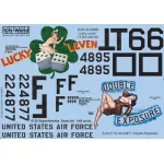 Kits World Kw148075 1/48 Decal For B-29 Super Fortress 42-24895 Lucky Leven