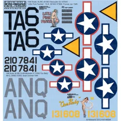 Kits World Kw148084 1/48 Decal B-26c Marauders B-26c-45-mo Little Pink Panties