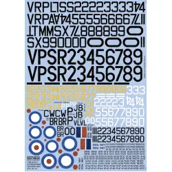 Kits World Kw148092 1/48 Decal For Supermarine Seafires Mks Xvii 46 47