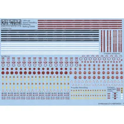 Kits World Kw148093 1/48 Decal Usaaf General Stencilling Black White Red