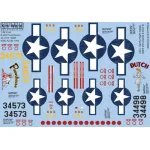 Kits World Kw148096 1/48 Decal For B-2h Mitchell B-25h-5 43-4573 Power House