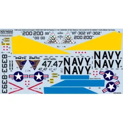 Kits World Kw148105 1/48 Decal Mcdonnell Douglas F-4b Phantom Ii Academy 12232