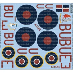 Kits World Kw148143 1/48 Decal For Boeing B-17 Mkiii Flying Fortress