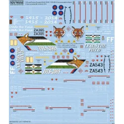 Kits World Kw148146 1/48 Decal For Panavia Tornado Commemorative Schemes 12 Sqn