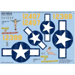 Kits World Kw148150 1/48 Decal For Boeing B-17e Flying Fortress