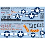 Kits World Kw148154 1/48 Decal For North American Mustang P-51d P-51k