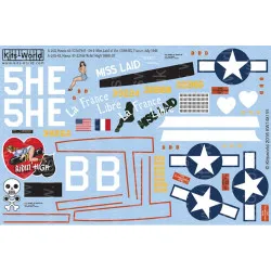 Kits World Kw148155 1/48 Decal For Douglas A-20 Havocs Accessories For Aircraft