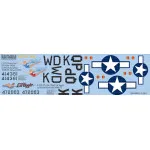 Kits World Kw148175 1/48 Decal For P-51d Mustang Feisty Sue Lil Aggie
