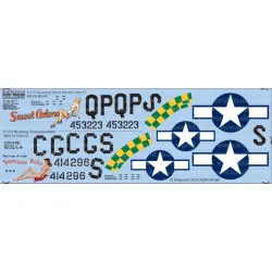 Kits World Kw148185 1/48 Decal P-51d North American Mustang Accessories Kit