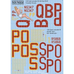 Kits World Kw148217 1/48 Decal For Avro Lancaster Biii Accessories Kit