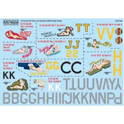 Kits World Kw172008 1/72 Decal For P51 B/C/D Mustang Accessories For Aircraft