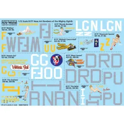 Kits World Kw172013 1/72 Decal For B17 F Flying Fortress Accessories For Aircraft