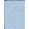 Kits World Kw172025 1/72 Decal For 48 Code Letters Medium Sea Grey