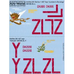 Kits World Kw172039 1/72 Decal For Handley Page Halifax B Mkv Accessories Kit