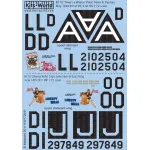 Kits World Kw172041 1/72 Decal For B-17g Times A Wastin Liberty Belle