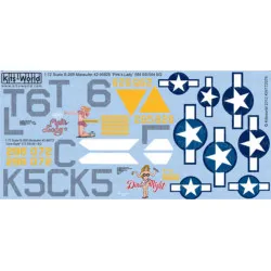 Kits World Kw172076 1/72 Decal For B-26b Marauder Accessories For Aircraft