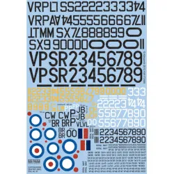 Kits World Kw172084 1/72 Decal For Supermarine Spitfire Mk Xix Accessories For Aircraft