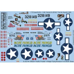 Kits World Kw172087 1/72 Decal For B-25 Mitchell The Ink Squirts Accessories Kit