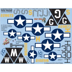 Kits World Kw172090 1/72 Decal For B-17 Flying Fortress Accessories Kit