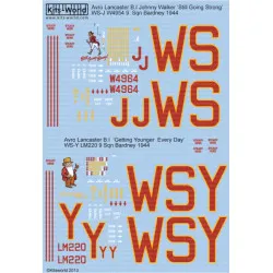 Kits World Kw172094 1/72 Decal For Avro Lancaster B.i Accessories Kit