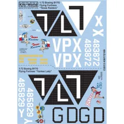Kits World Kw172109 1/72 Decal For B-17g Flying Fortress Accessories Kit