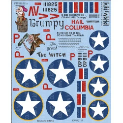 Kits World Kw172117 1/72 Decal For B-24d Liberator Accessories For Aircraft