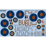 Kits World Kw172125 1/72 Decal For B-17s Mk.ii Mk.iii Borganes Bess Hekla Hettie