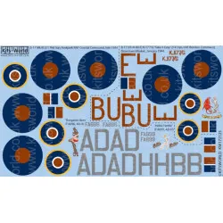 Kits World Kw172125 1/72 Decal For B-17s Mk.ii Mk.iii Borganes Bess Hekla Hettie