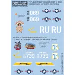 Kits World Kw172152 1/72 Decal F-105d Thunderchiefs Cherry Girl Queen Of The Fleet