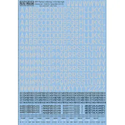 Kits World Kw172155 1/72 Stores Ref 33b/157 Raf Letter Codes 24 Inches High