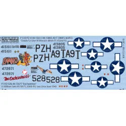 Kits World Kw172169 1/72 Decal For P-51d Mustangs Accessories For Aircraft