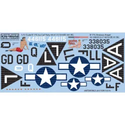 Kits World Kw172175 1/72 Decal For Boeing Flying Fortress B-17g Accessories Kit
