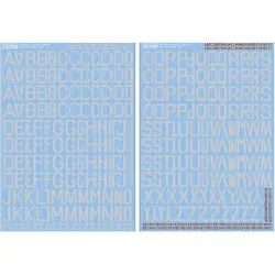 Kits World Kw172204 1/72 Grey Lettering Raf Early-war Bomber Lettersa Numbers