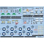 Kits World Kw172207 1/72 Decal P-38 Lightnings Of The Pacific Late War Set One