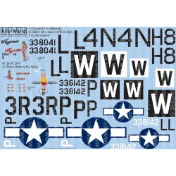 Kits World Kw172230 1/72 Decal For Boeing B-17g Flying Fortress Accessories Kit