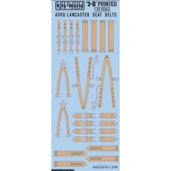 Kits World Kw3d132016 1/32 3d Decal Avro Lancaster B Mk.i 3d Full Colour Seatbelts