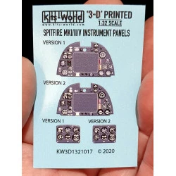 Kits World Kw3d1321017 1/32 3d Decal Instrument Spitfire Mki.ii.v For Revell