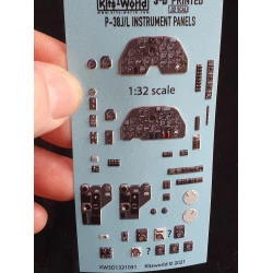 Kits World Kw3d1321031 1/32 3d Decal Instrument Spitfire Lockheed P-38 J-l Lightning For Hobbycraft Revell Trumpeter