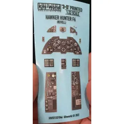 Kits World Kw3d1321046 1/32 3d Decal Hawker Hunter F.6 Cockpit And Interior Revell
