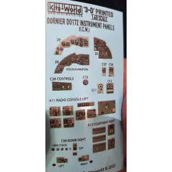 Kits World Kw3d1481072 1/48 3d Decal Instruments Panel Dornier D017z-2 For Icm