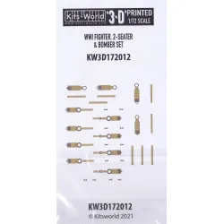 Kits World Kw3d172012 1/72 3d Decal Wwi Fighter 2-seater And Bomber Set